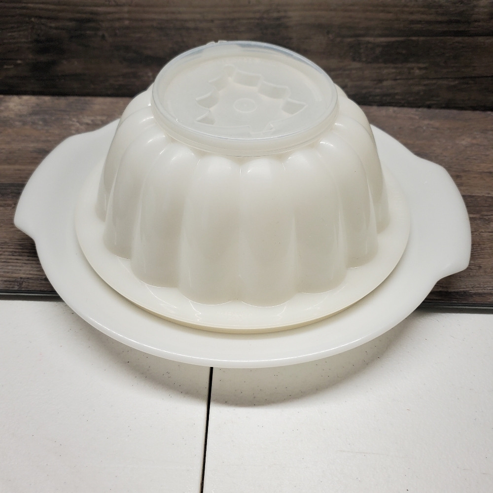 Vintage Tupperware Jel-N-Serve Tray 617-2 Mold 618-5 & Tree 632-2